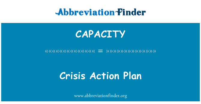 CAPACITY: Crisis Action Plan