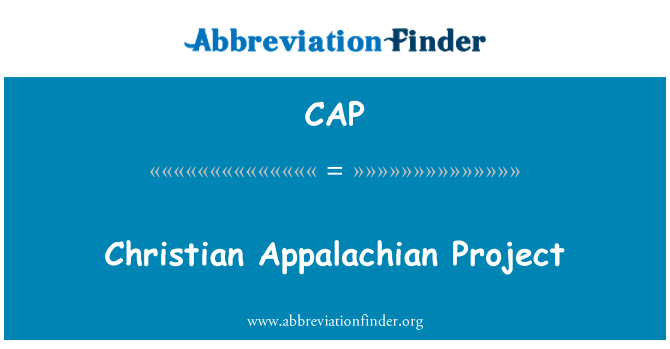 CAP: Křesťanská Appalachian projekt