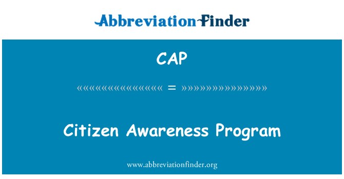 CAP: Državljan zavest Program