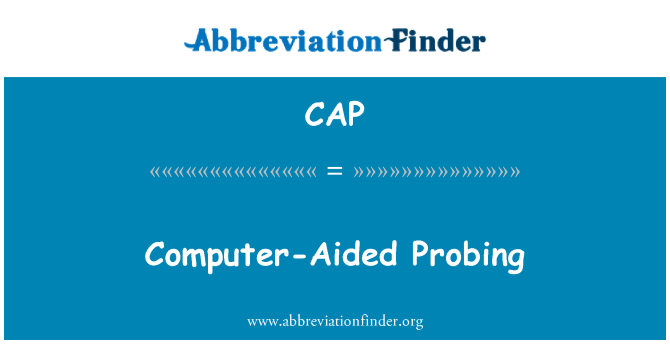 CAP: Computer-Aided sondování