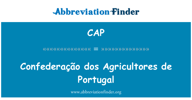 CAP: Confederação dos Agricultores de Portugal