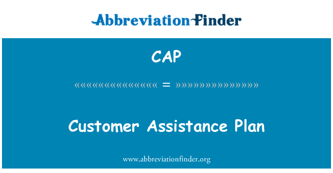 CAP: Customer Assistance Plan