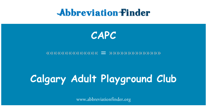 CAPC: Calgary adulto infantil Club