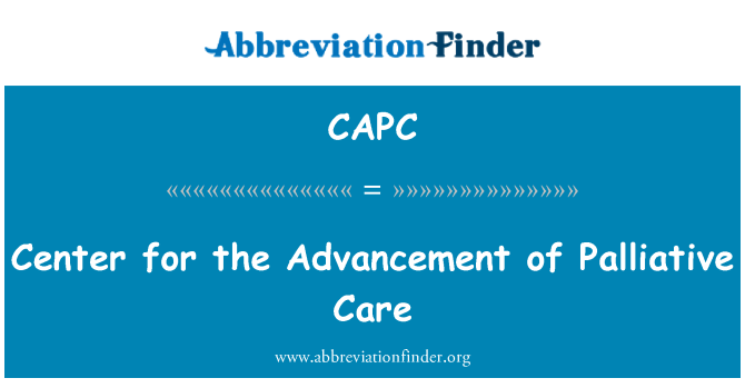 CAPC: Sant pou avansman de Palliatifs swen