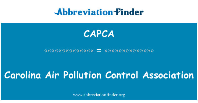 CAPCA: Carolina udara polusi Control Association