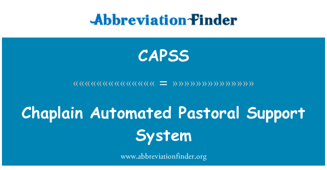 CAPSS: 목사 님 목회 지원 시스템 자동화