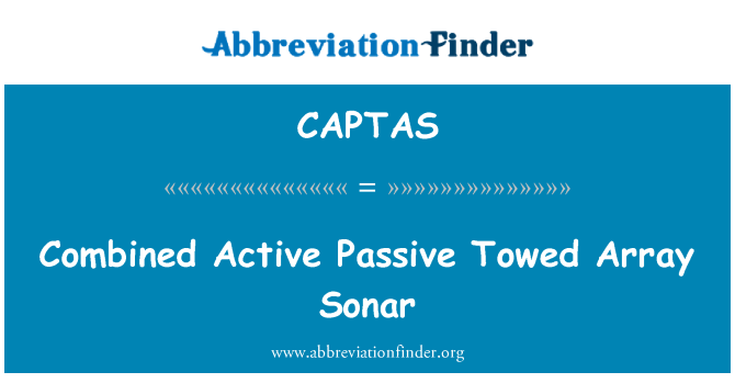 CAPTAS: Combinat Sonar passiu actiu remolcable matriu