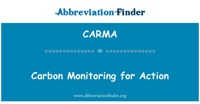 CARMA: Carbon sledování akce