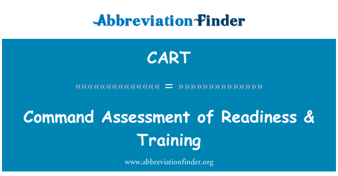 CART: Ordre avaluació de preparació & formació