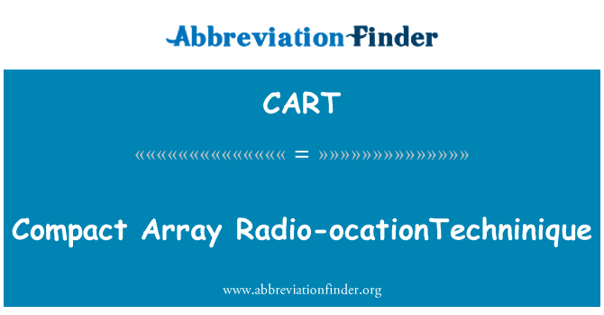 CART: Kompaktní pole Radio-ocationTechninique