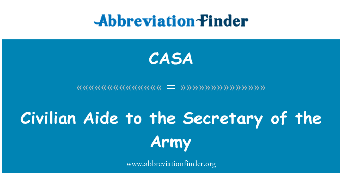 CASA: Civilní poradce ministra armádní