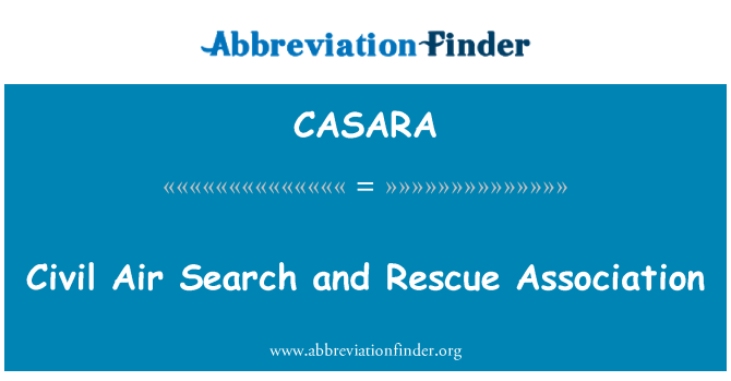 CASARA: Граждански въздушни търсене и спасяване асоциация