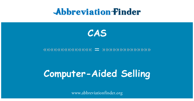 CAS: Computer-Aided prodej