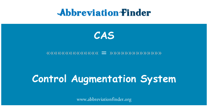 CAS: Augmentation sistèm de kontwòl
