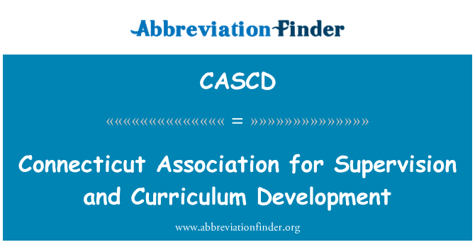 CASCD: Associació de Connecticut per a supervisió i desenvolupament curricular