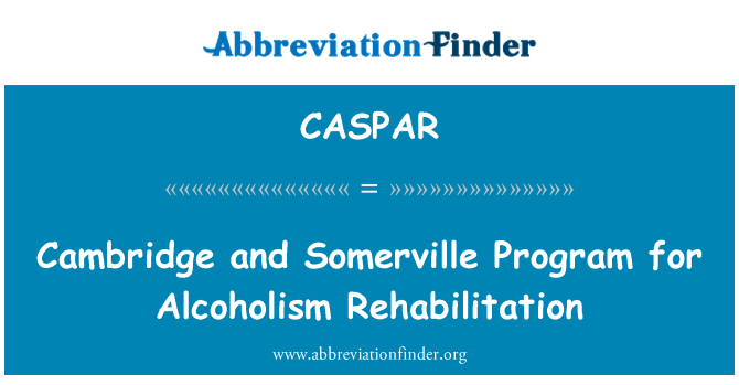 CASPAR: Cambridge a Somerville Program alkoholismu rehabilitaci