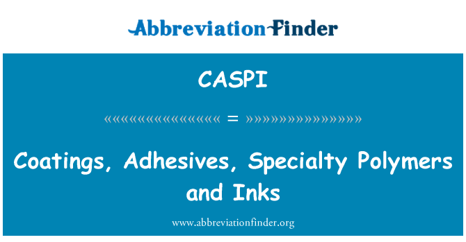 CASPI: Coating, perekat, polimer khusus dan tinta