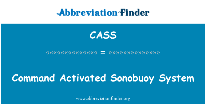 CASS: Príkaz aktivuje Sonobuoy systém
