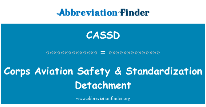 CASSD: Kò yo avyasyon sekirite & Normalisation detachman