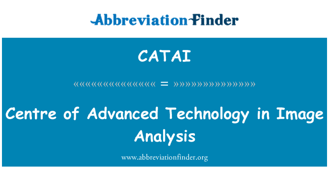 CATAI: ศูนย์เทคโนโลยีขั้นสูงในการวิเคราะห์ภาพ