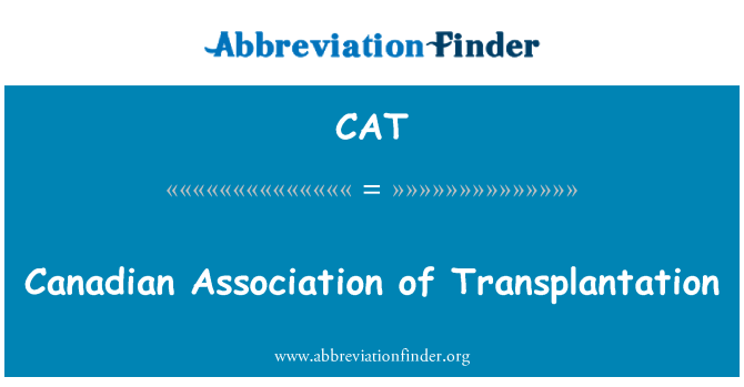 CAT: Kanadská asociace ze transplantaci
