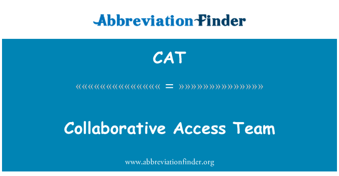 CAT: Collaborative Access Team