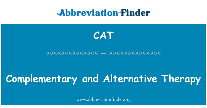 CAT: Допълнителни и алтернативна терапия