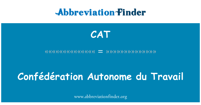 CAT: Confédération otonòm travay