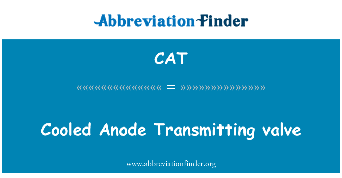 CAT: Cooled Anode Transmitting valve