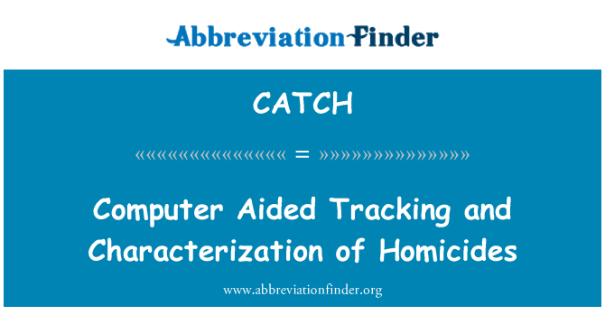 CATCH: Kompjuter mgħejjun l-intraċċar u l-karatterizzazzjoni tal-Homicides