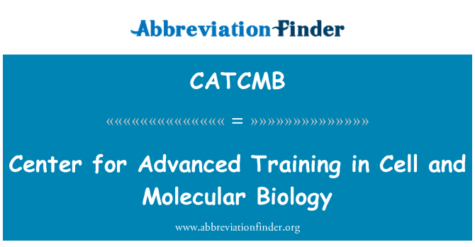 CATCMB: Centrum pro pokročilé školení v buněčné a molekulární biologie