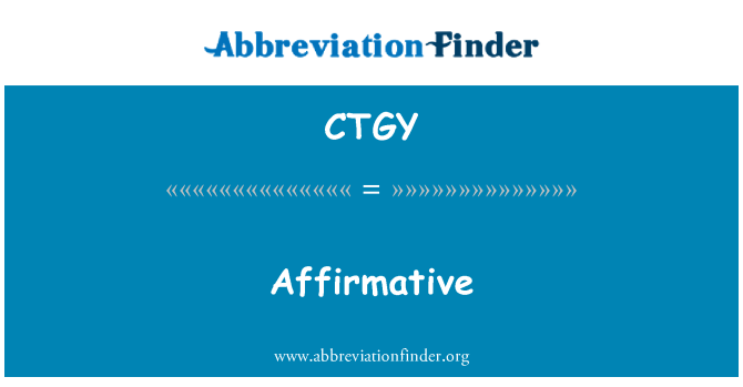 CTGY: Fl-affermattiv