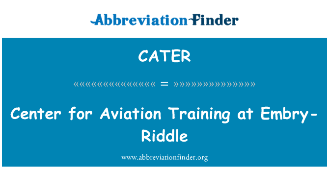 CATER: Sant pou avyasyon antrènman nan Embry-Riddle