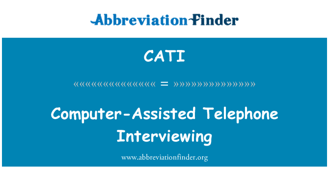 CATI: Entrevistas telefónicas asistidas por ordenador