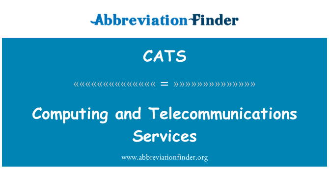 CATS: Databehandling og telekommunikasjonstjenester