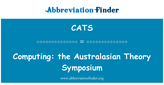 CATS: מחשוב: תורת Australasian יום עיון