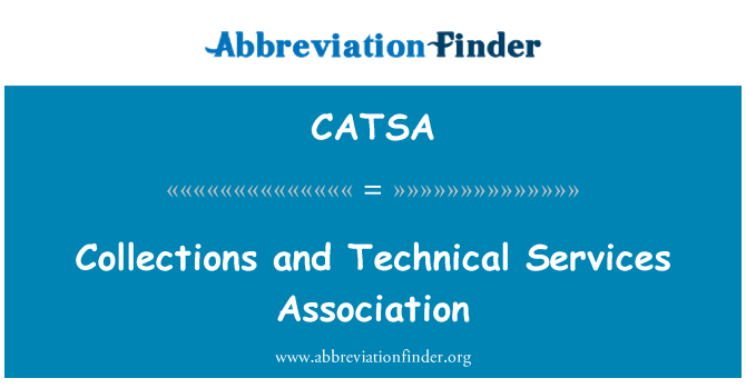 CATSA: אוספים וההתאגדות שירותים טכניים