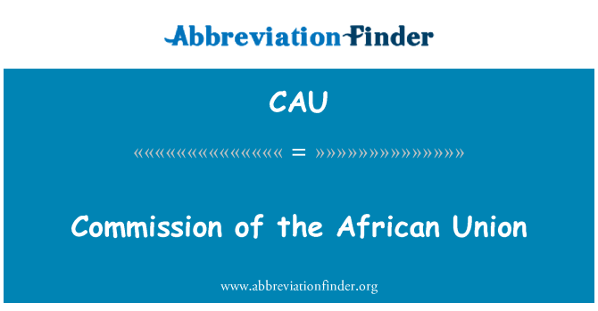 CAU: Komisyon Inyon Afriken