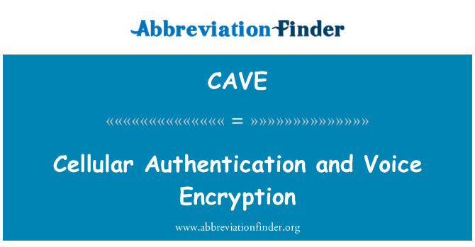 CAVE: Celular autenticação e criptografia de voz