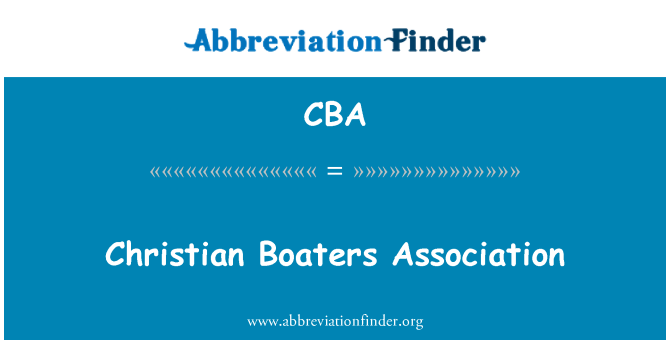 CBA: Assoċjazzjoni Boaters-nisrani