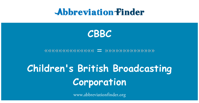 CBBC: Britanik pase Corporation timoun yo