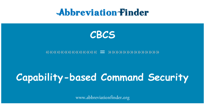 CBCS: Capability-based Command Security