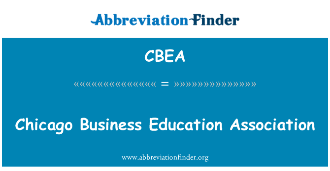 CBEA: Cymdeithas Addysg Busnes Chicago