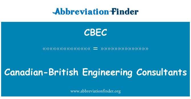 CBEC: Kanadsko britský Engineering Consultants