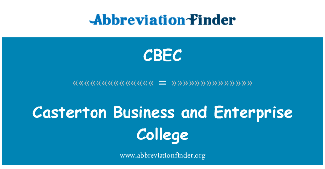 CBEC: Casterton Business and Enterprise College
