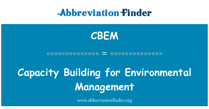 CBEM: Capacitação para a gestão ambiental