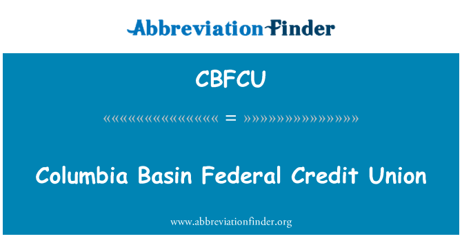 CBFCU: Columbia kivèt Federal kredi