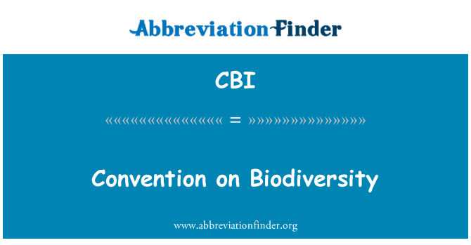 CBI: 生物多様性に関する条約