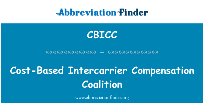 CBICC: Intercarrier-Vergütung der Kosten-Koalition