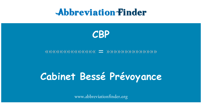 CBP: Кабинет Bessé Prévoyance